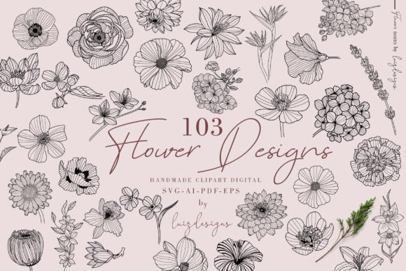 Download 103 Botanical Svg Clipart Wildflower Svg - Svg Collection