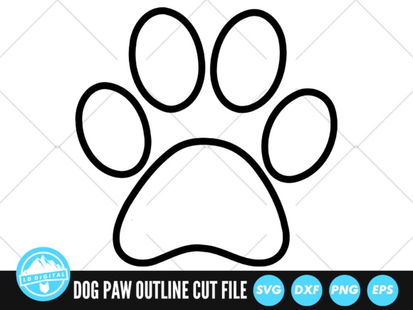 Download Dog Paw SVG | Dog Paw Print Cut File - Svg Collection