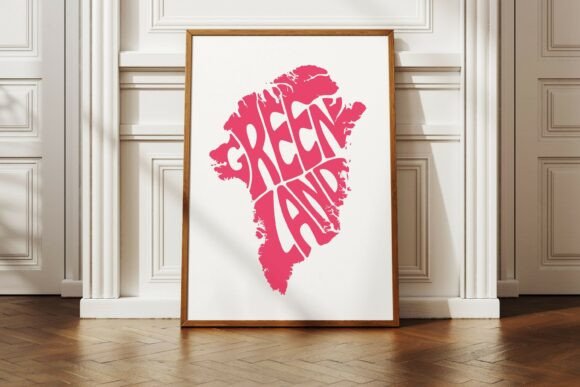Download Greenland Word Art SVG Cut File - Svg Collection