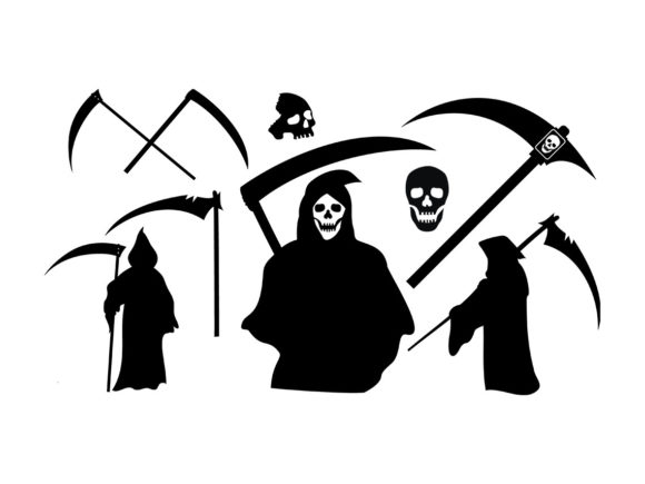 Download Halloween Grim Reaper Clipart SVG - Svg Collection