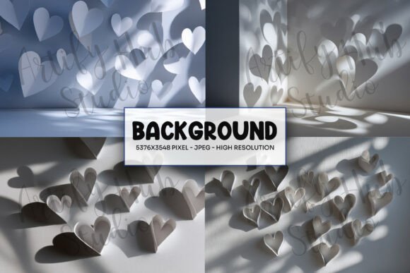 Download Soft Light Paper Heart Shadow Background - Shadow background Collection