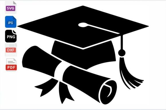 Download Graduation Cap and Diploma SVG Clipart - Premium Resources