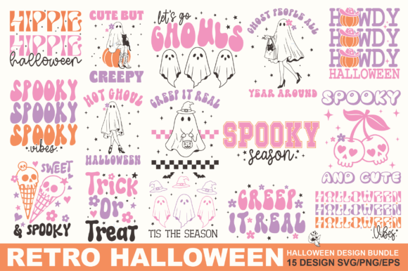 Download Retro Halloween Design Svg Png Bundle - Svg Collection