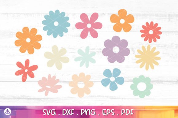 Download Retro Flowers Svg Bundle, Groovy Svg - Svg Collection