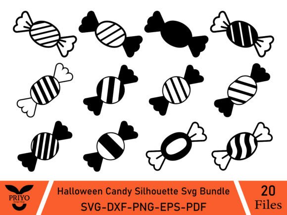 Download Halloween Candy Silhouette Svg Bundle - Svg Collection