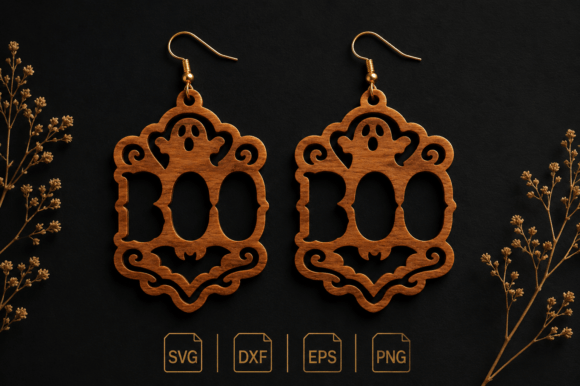 Download Ghost Boo Earrings SVG - Svg Collection