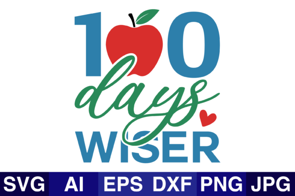 Download 100 Days Wiser,groovy Svg Designs - Svg Collection