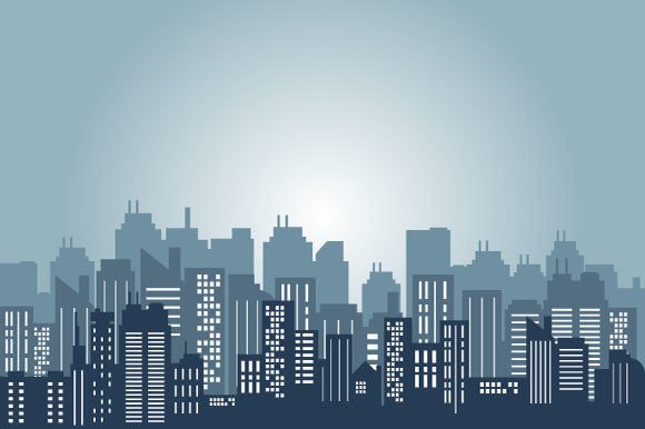 Download City Shadow Background in Silhouette - Shadow background Collection