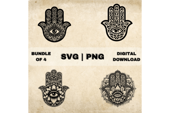 Download Hamsa Hand SVG Bundle, Evil Eye Clipart - Svg Collection