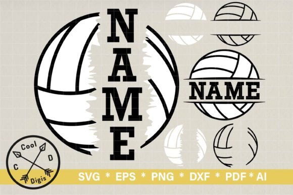 Download Volleyball Name SVG Clipart for Cricut - Svg Collection