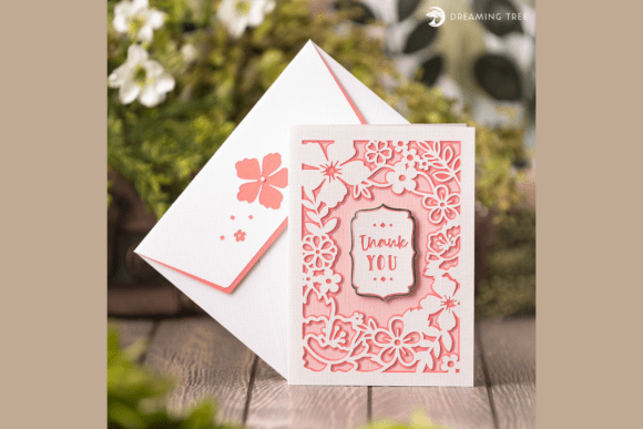 Download Floral Thank You Card SVG - Svg Collection