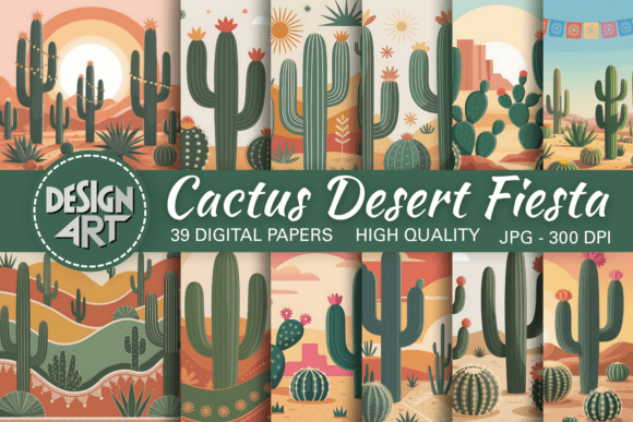 Download Cactus Desert Fiesta Background - Fiesta background Collection