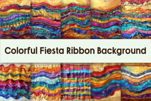 Download Colorful Fiesta Ribbon Background - Premium Resources
