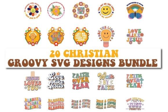 Download Christian Groovy Svg Designs Bundle - Svg Collection