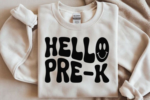 Download Hello Pre-K SVG PNG, Retro Wavy Text SVG - Svg Collection