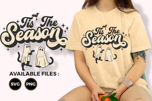 Download Tis the Season Ghost Cats Halloween Svg - Svg Collection