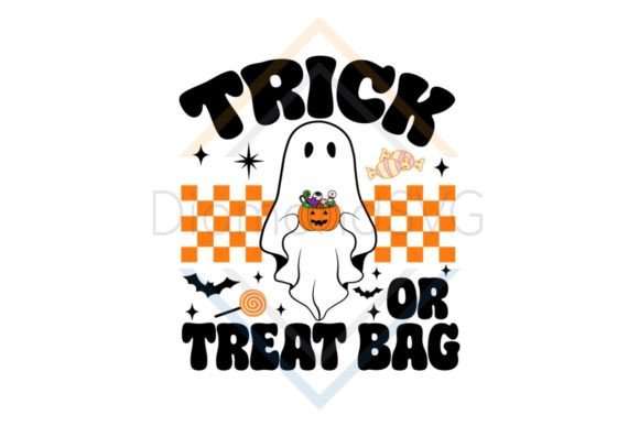 Download Trick or Treat Bag Halloween Ghost SVG - Svg Collection