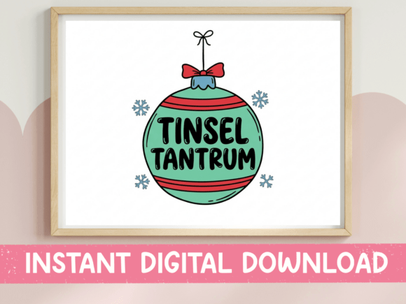 Download Tinsel Tantrum Christmas Ornament SVG - Svg Collection