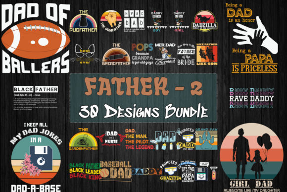 Download Father 2 Bundle SVG 30 Designs - Svg Collection