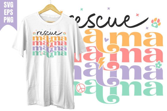 Download Rescue Mama Love Svg Retro Groovy - Svg Collection