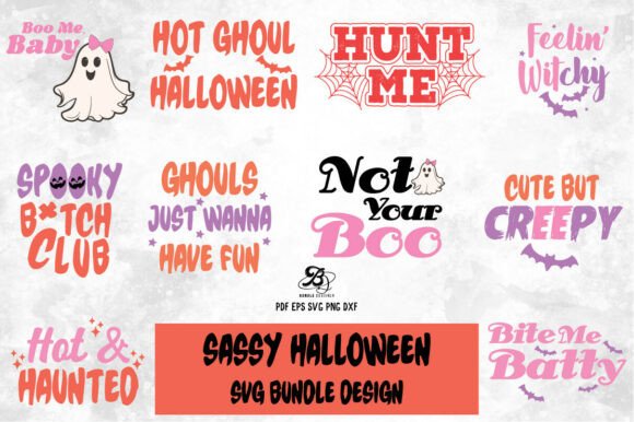 Download Sassy Halloween Funny Quote SVG Bundle - Svg Collection