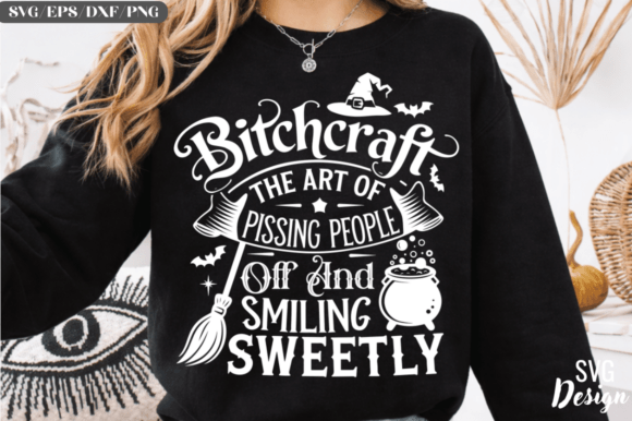 Download Bitchcraft SVG Funny Witch Halloween SVG - Svg Collection