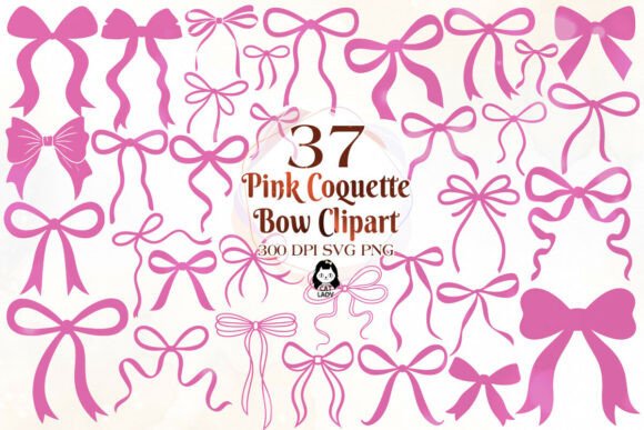 Download Pịnk Coquette Bow Clipart SVG PNG Bundle - Svg Collection