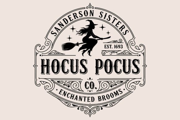 Download Hocus Pocus Witch SVG, Witch Label, Logo - Svg Collection