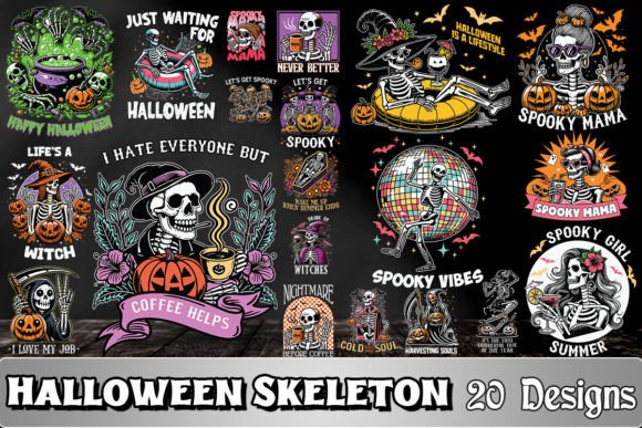 Download Skeleton Halloween SVG Bundle - Svg Collection