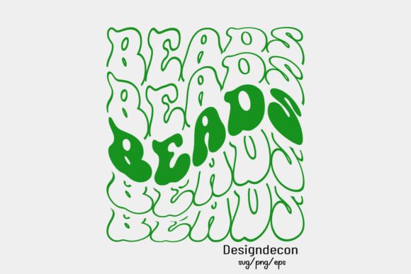 Download Beads Mirrored Text Retro Wavy Svg Png - Svg Collection