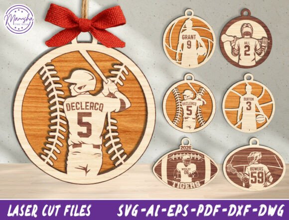 Download Sports Ornament Cut File SVG Bundle - Svg Collection