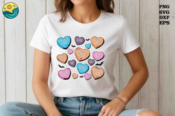 Download Halloween Candy Hearts SVG - Svg Collection