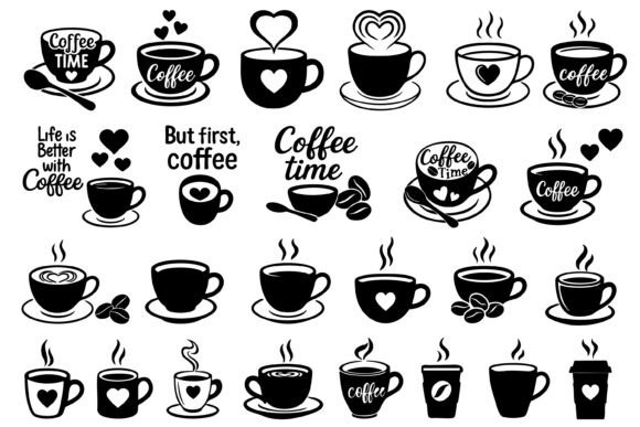Download Coffee Cup Silhouette SVG Bundle - Svg Collection