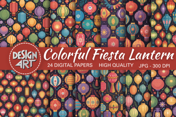 Download Colorful Fiesta Lantern Background - Premium Resources
