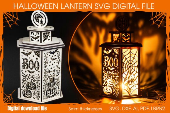 Download Haunted Halloween Lantern SVG File - Svg Collection