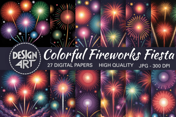 Download Colorful Fireworks Fiesta Background - Fiesta background Collection